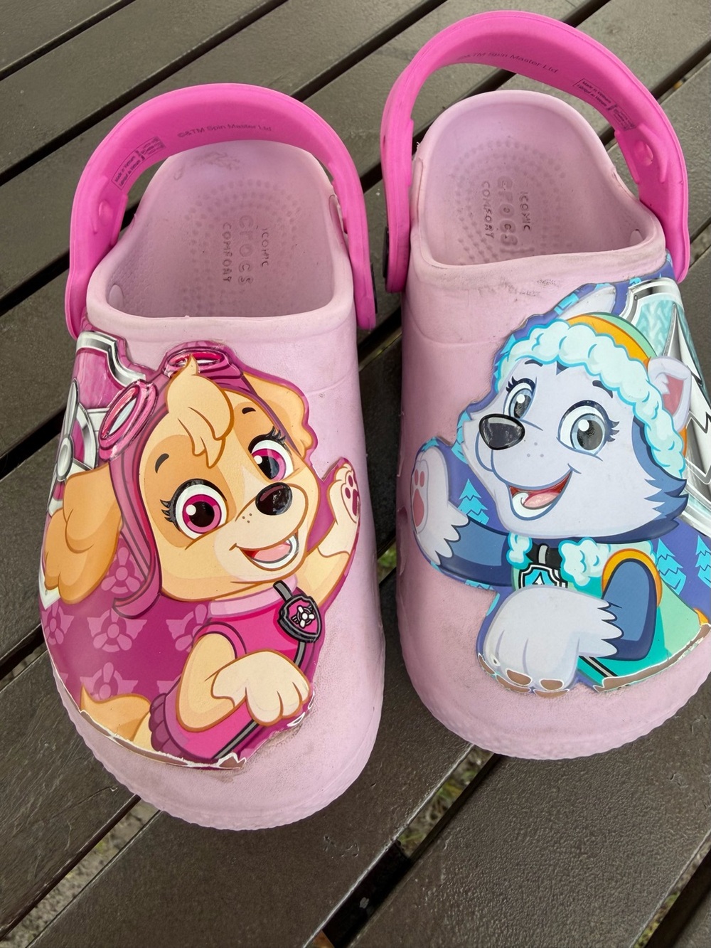 Crocs Kids Pink Character Clog Shoes - Comfortable Slip-On